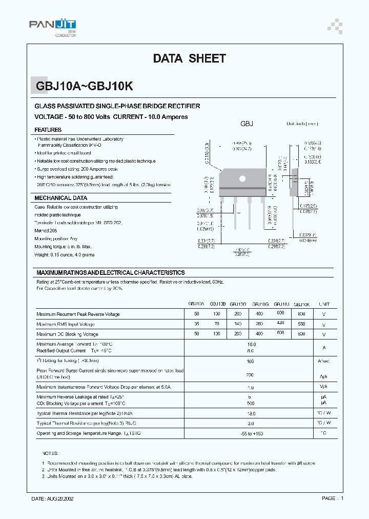 GBJ10K_1244229.PDF Datasheet