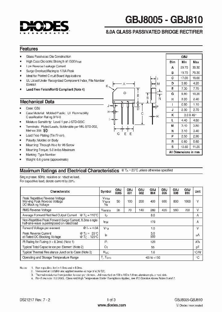 GBJ810-F_1244262.PDF Datasheet