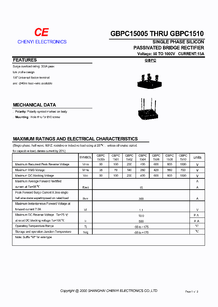 GBPC1510_1244291.PDF Datasheet
