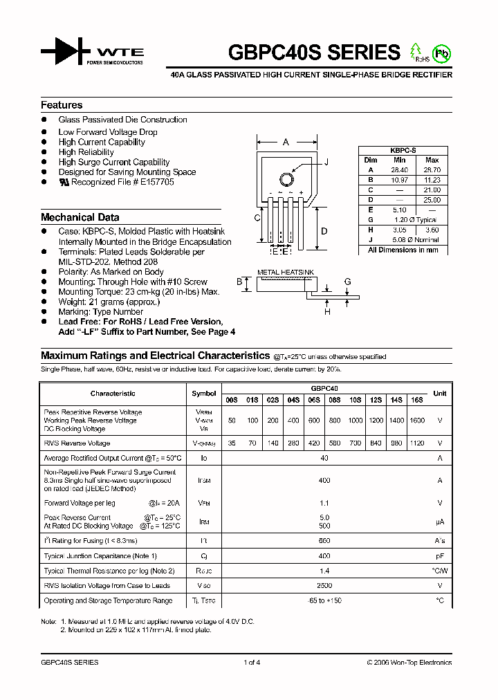 GBPC4000S_1174002.PDF Datasheet