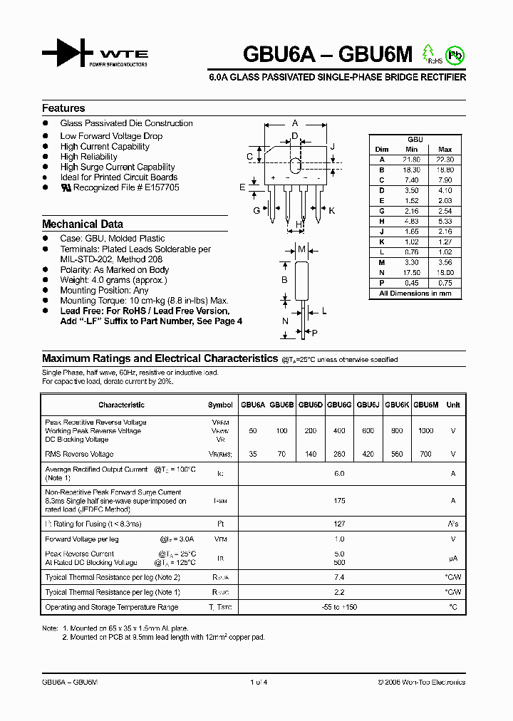 GBU6M_1244358.PDF Datasheet