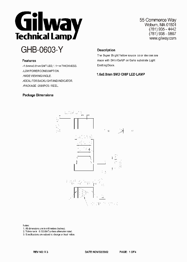 GHB-0603-Y_1244623.PDF Datasheet