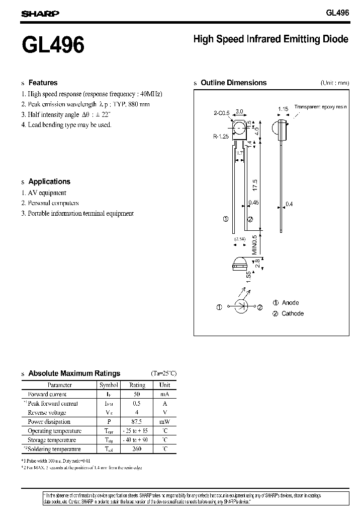 GL496_1244964.PDF Datasheet