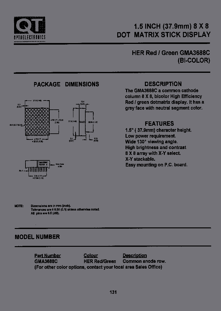GMA3688C_1245230.PDF Datasheet