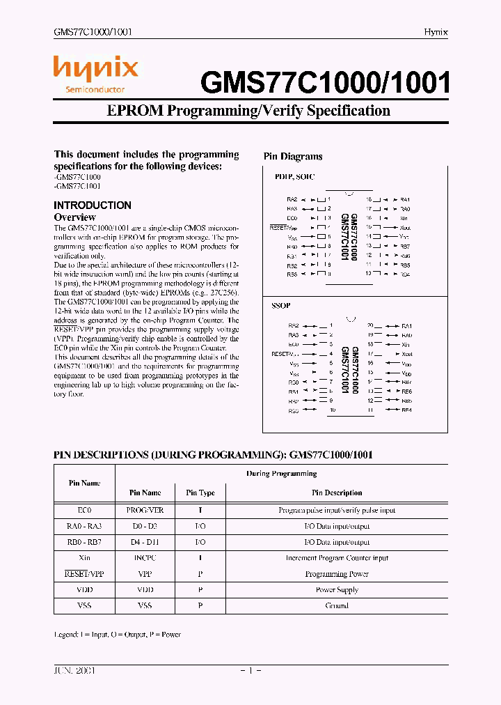 GMS77C1001_1245377.PDF Datasheet