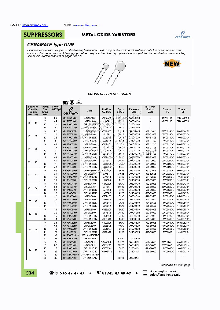 GNR20D201K_1097445.PDF Datasheet