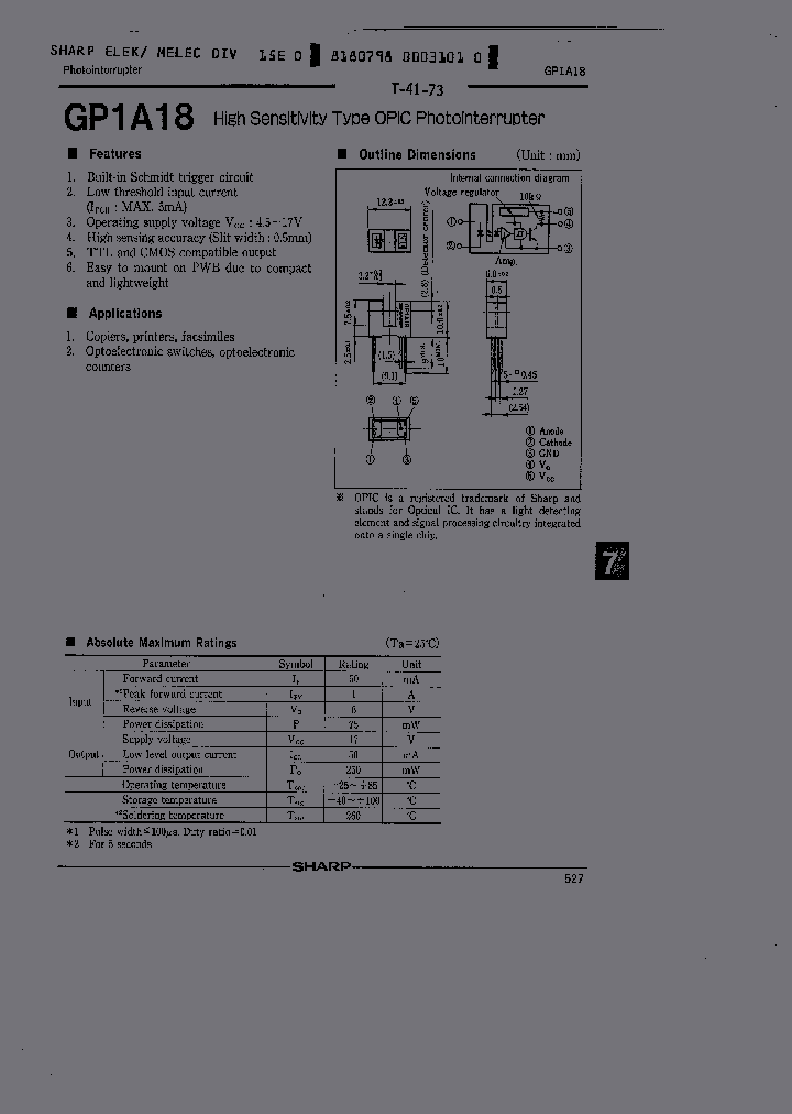 GP1A18_1245465.PDF Datasheet