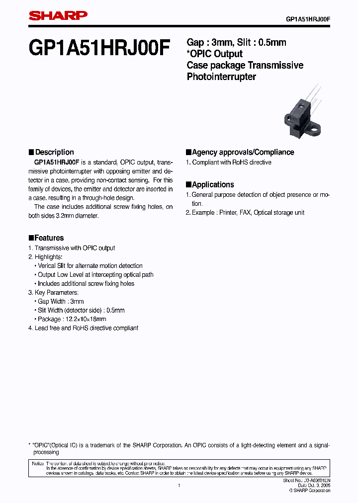 GP1A51HRJ00F_1245480.PDF Datasheet