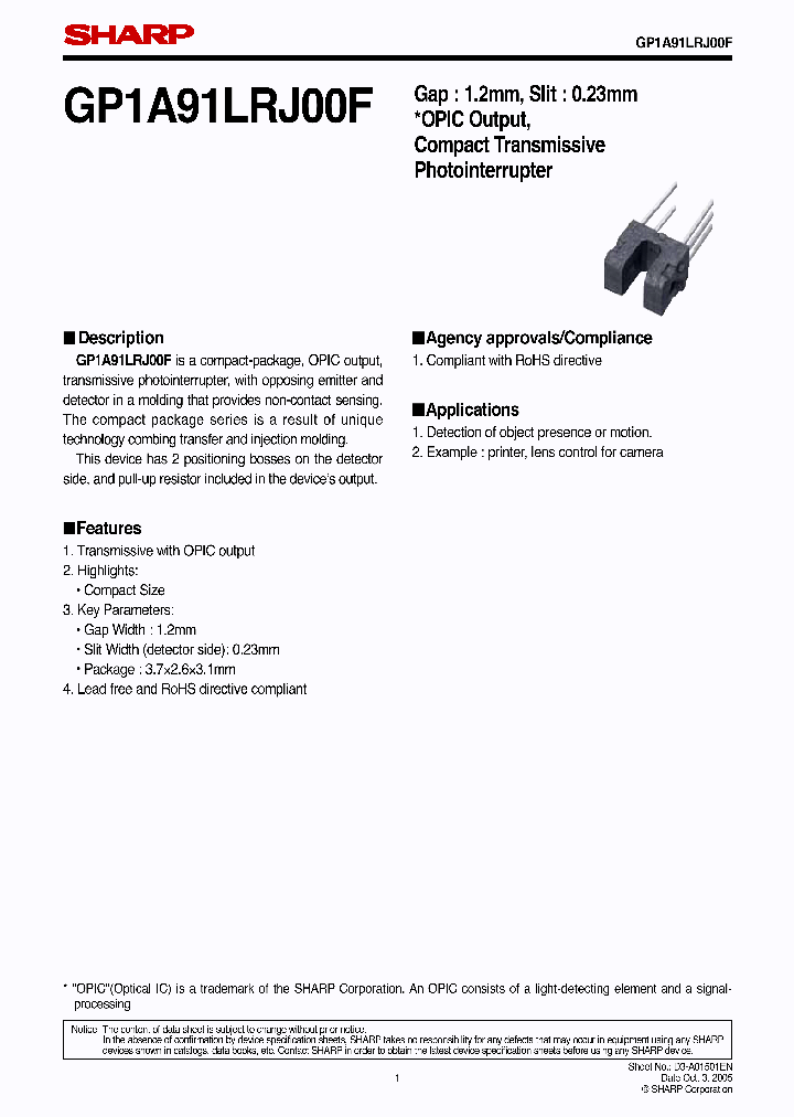 GP1A91LRJ00F_1245499.PDF Datasheet