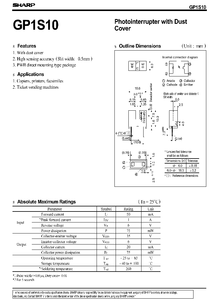 GP1S10_1175293.PDF Datasheet