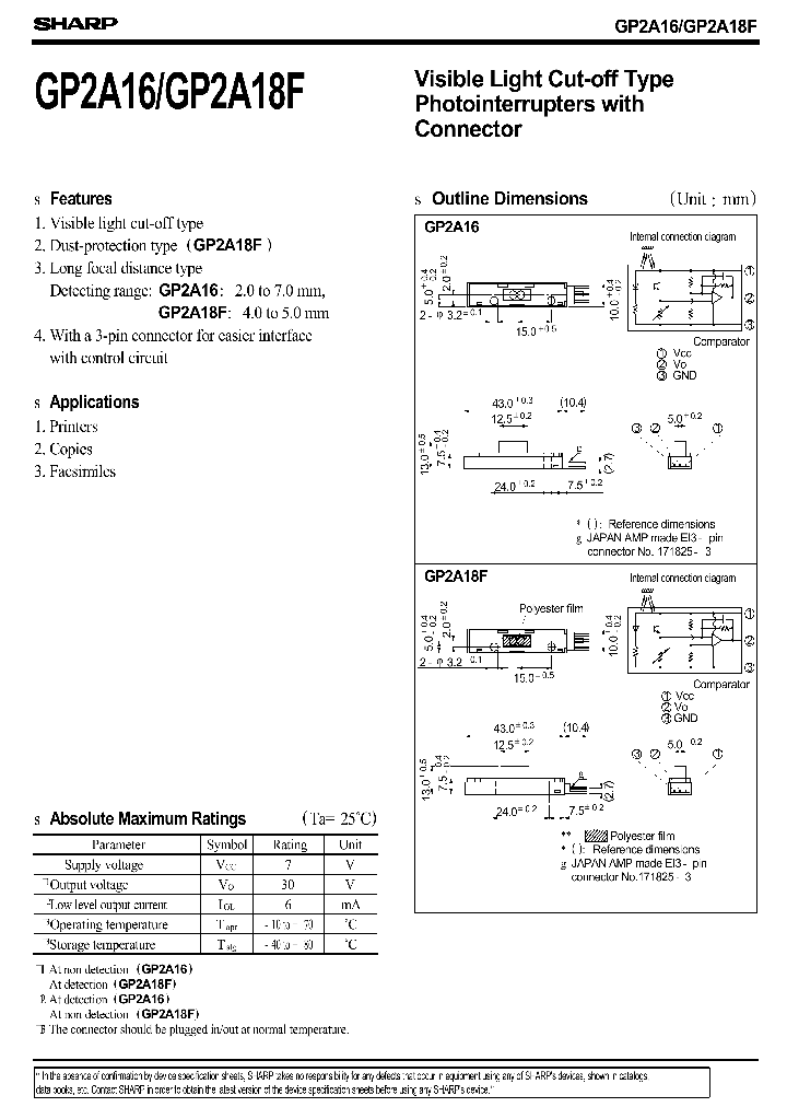 GP2A18F_1245596.PDF Datasheet