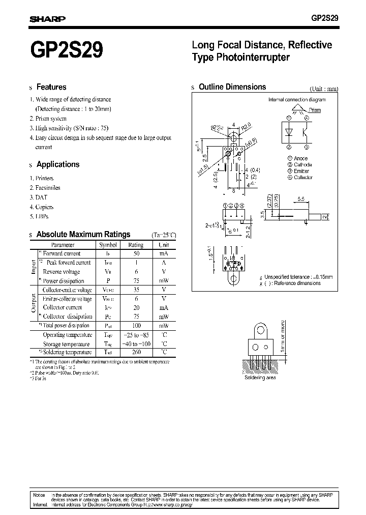 GP2S29_1098139.PDF Datasheet