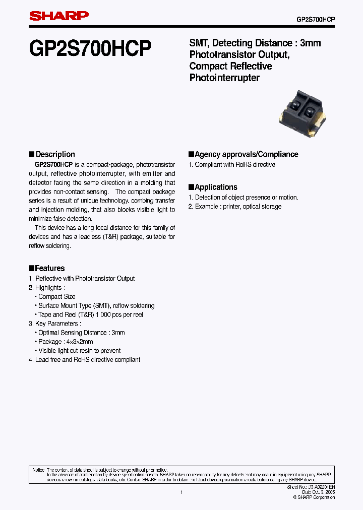 GP2S700HCP_1245608.PDF Datasheet