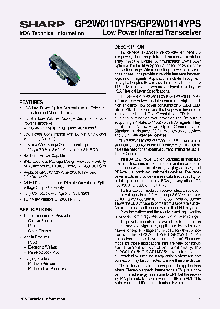 GP2W0114YPS_1245617.PDF Datasheet