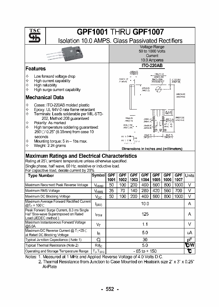 GPF1007_1245685.PDF Datasheet