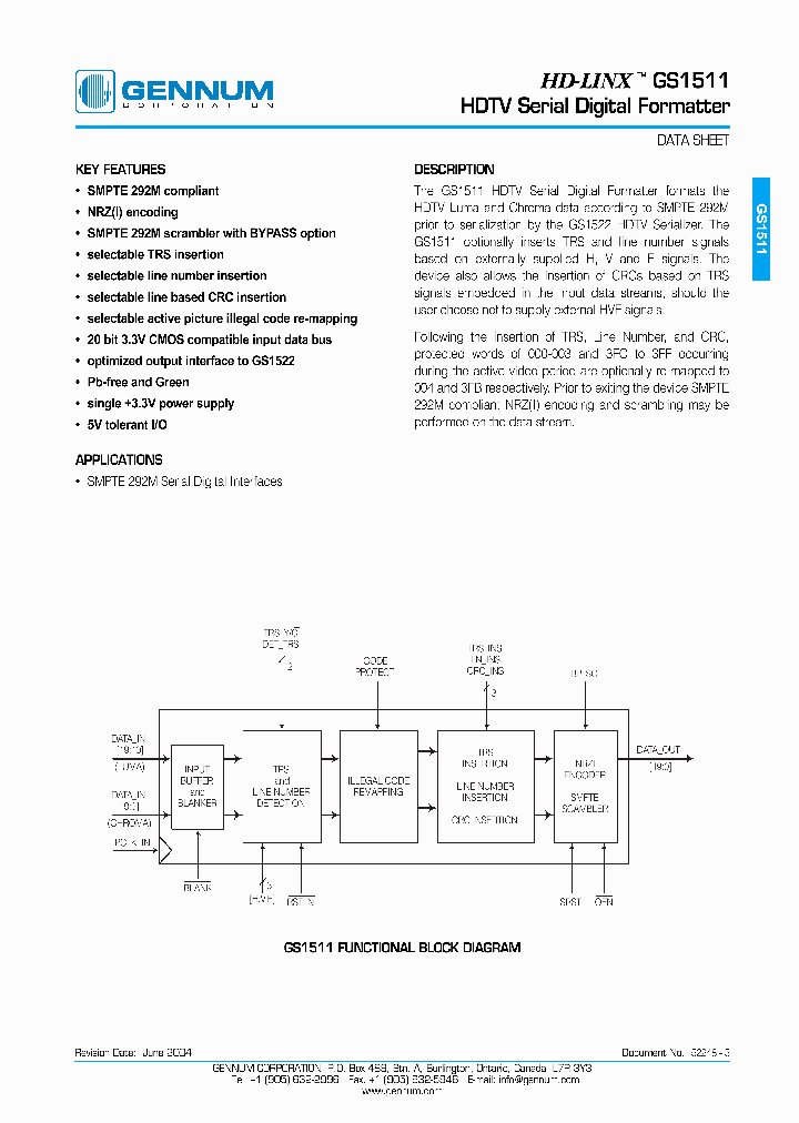 GS1511_1030263.PDF Datasheet
