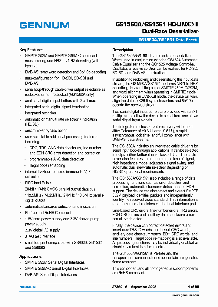 GS1561-CFE3_1245758.PDF Datasheet