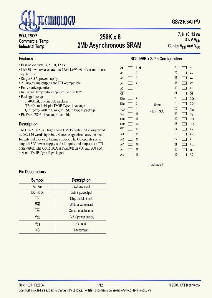 GS72108ATP78I_1245839.PDF Datasheet