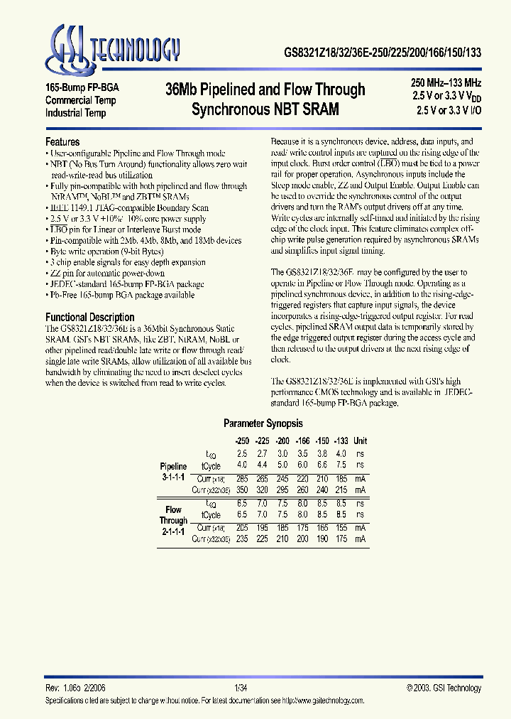 GS8321Z18E-150I_624196.PDF Datasheet