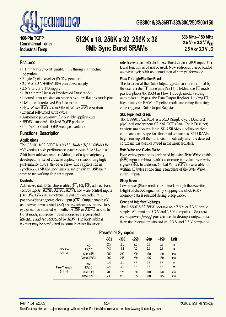 GS88018BT-333_1177117.PDF Datasheet