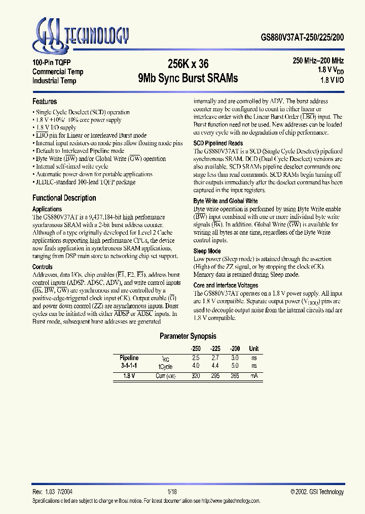 GS880V37AT-200I_623850.PDF Datasheet