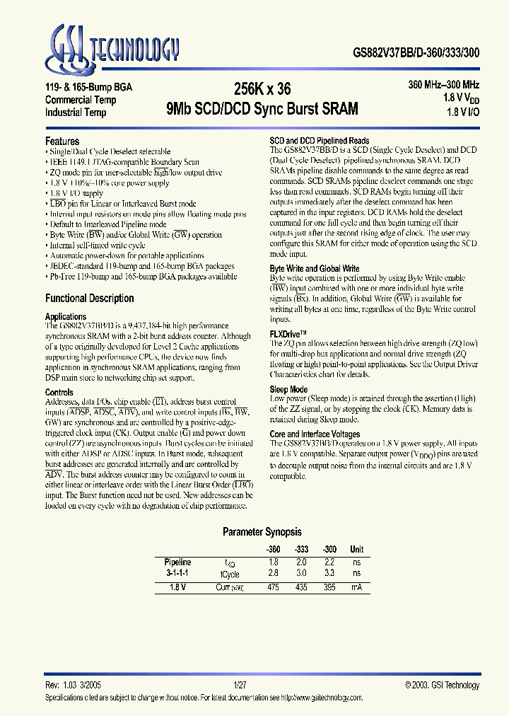 GS882V37BB_1246042.PDF Datasheet