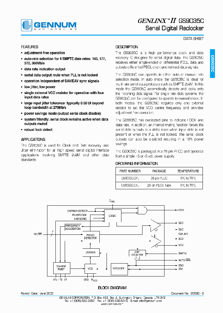 GS9035C_1133396.PDF Datasheet