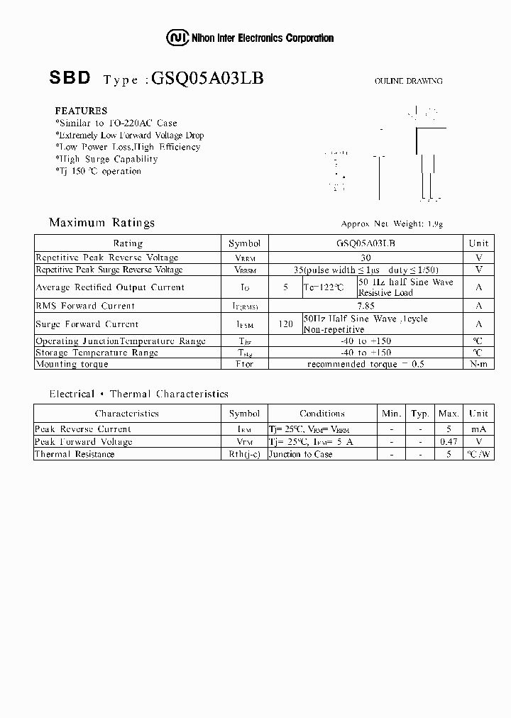 GSQ05A03LB_1246245.PDF Datasheet