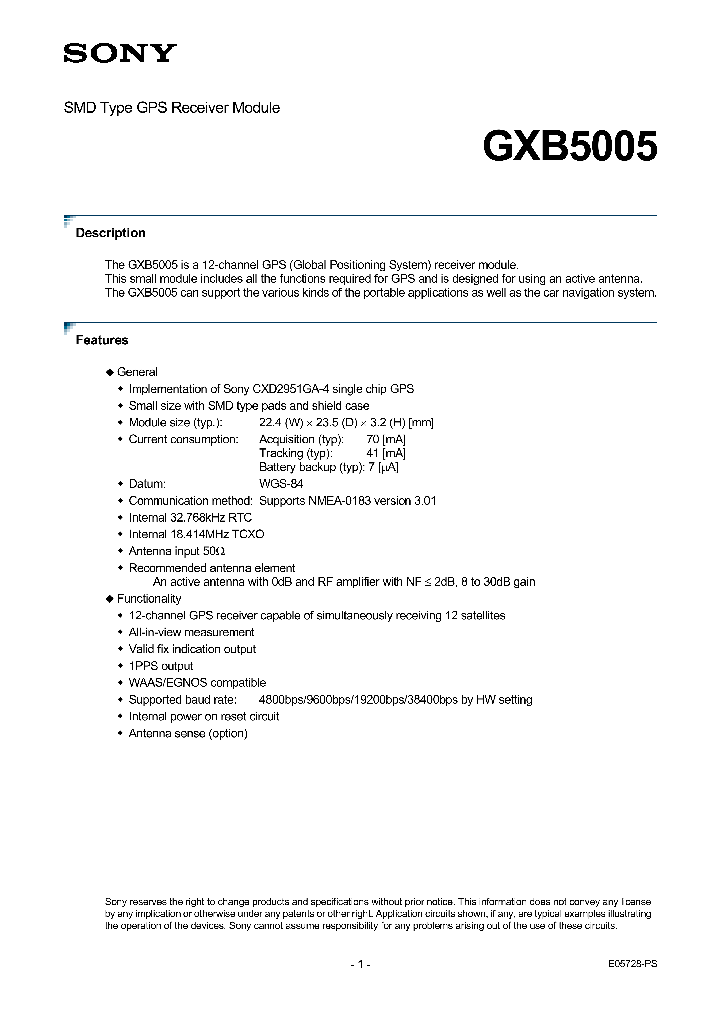 GXB5005_1246592.PDF Datasheet