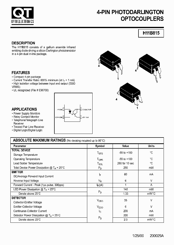 H11B815_1246660.PDF Datasheet