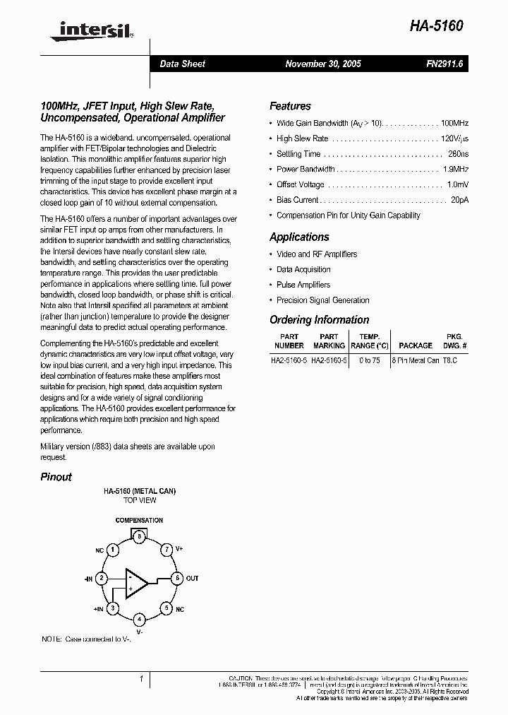 HA2-5160-5_1247056.PDF Datasheet