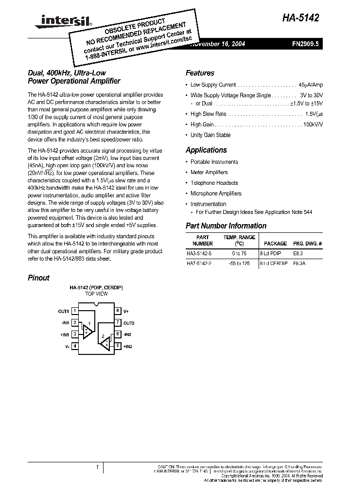 HA7-5142-2_1247175.PDF Datasheet