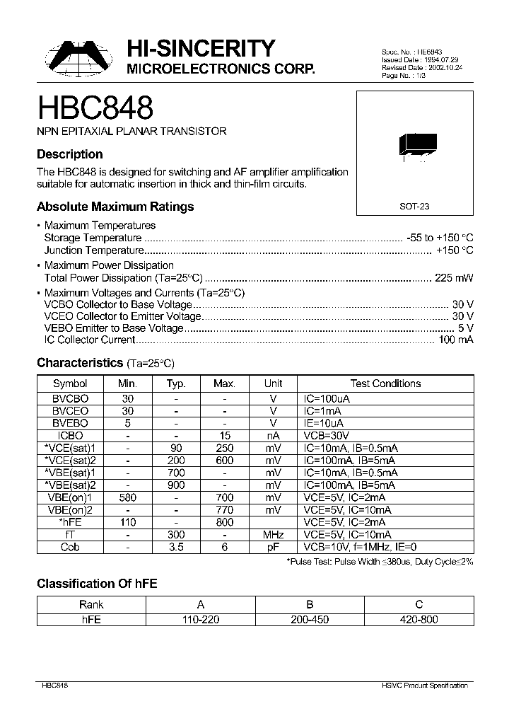 HBC848_1247369.PDF Datasheet