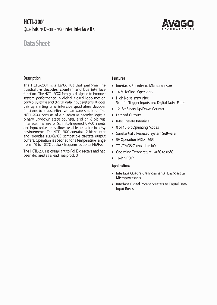 HCTL-2001_1146214.PDF Datasheet