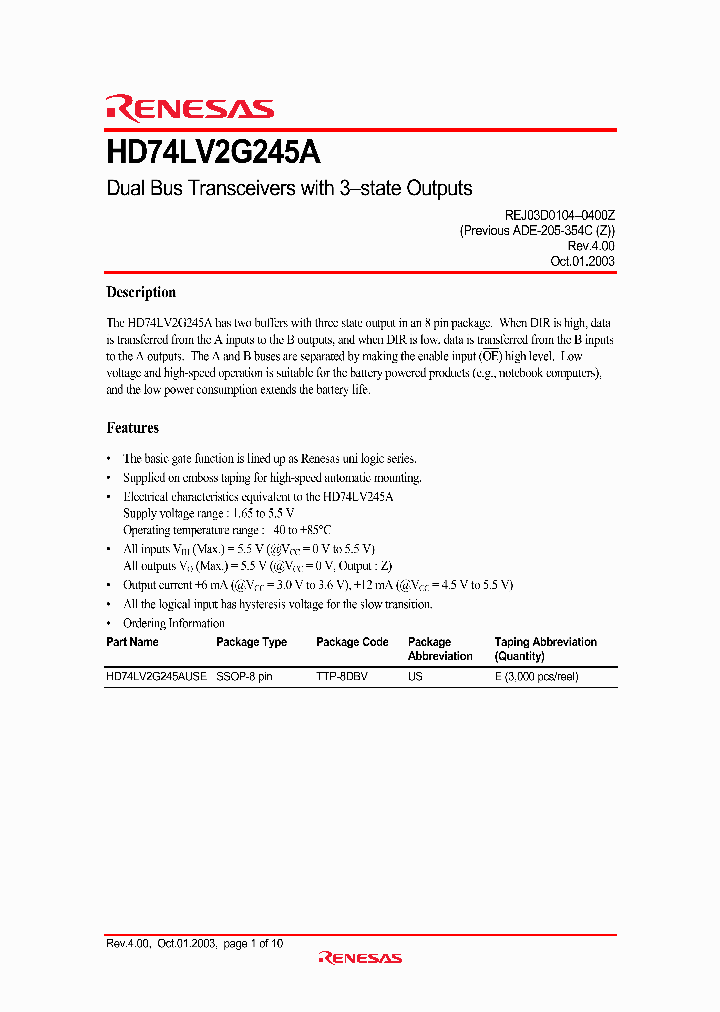 HD74LV2G245AUSE_1248530.PDF Datasheet