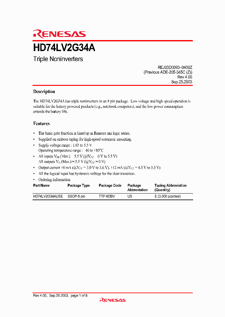 HD74LV2G34AUSE_1248532.PDF Datasheet