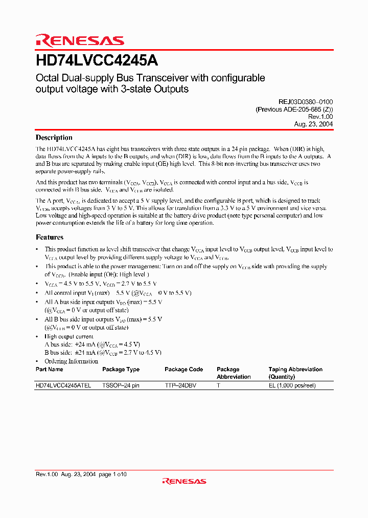 HD74LVCC4245ATEL_1248582.PDF Datasheet