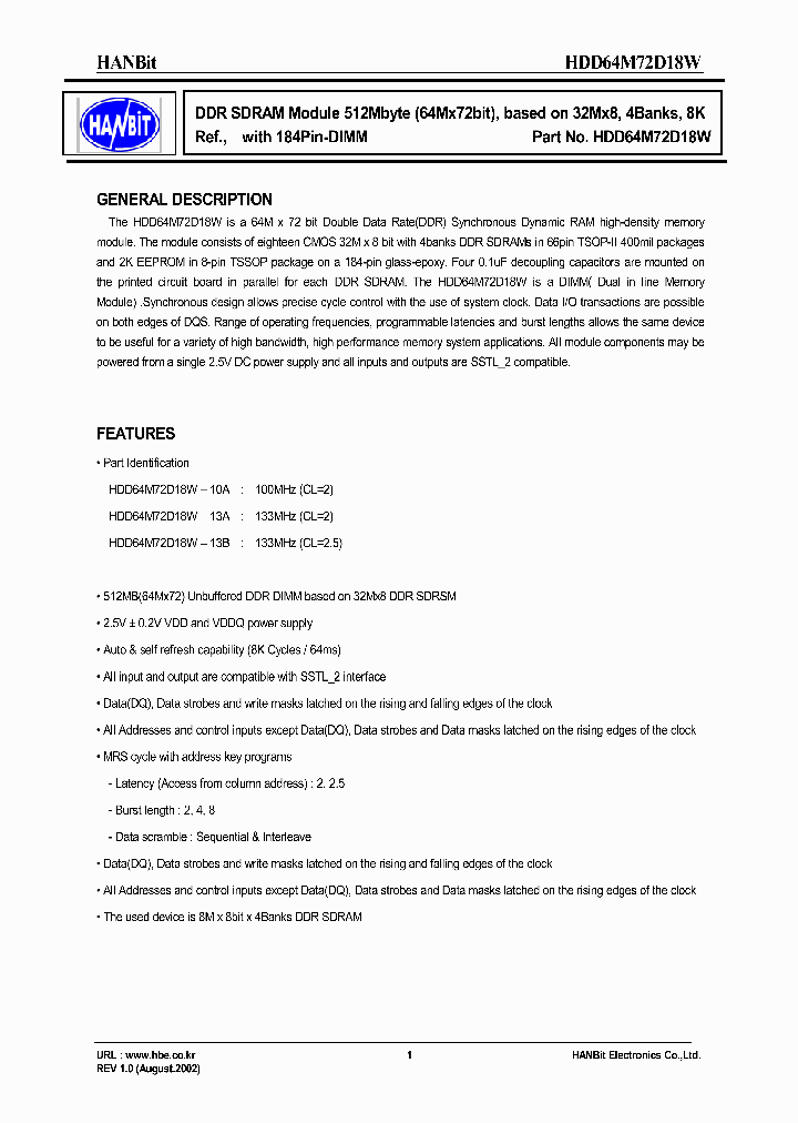 HDD64M72D18W-13A_1167977.PDF Datasheet