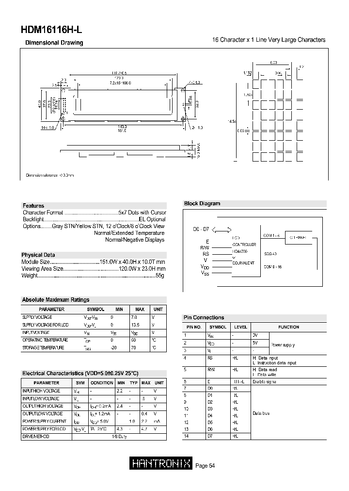 HDM16116H-L_1097135.PDF Datasheet