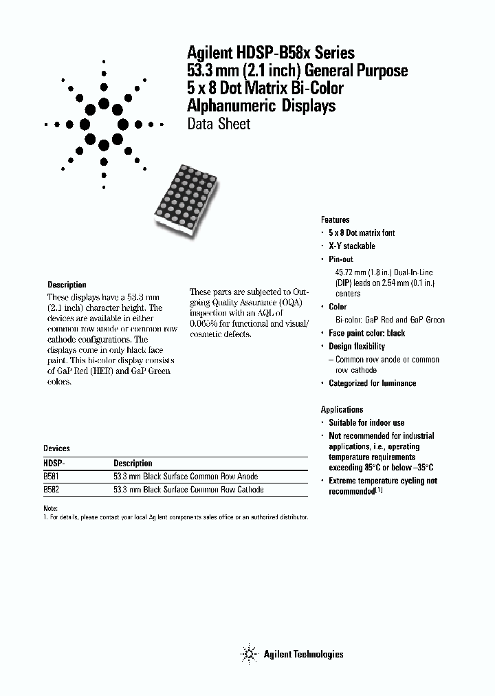 HDSP-B581_1167027.PDF Datasheet