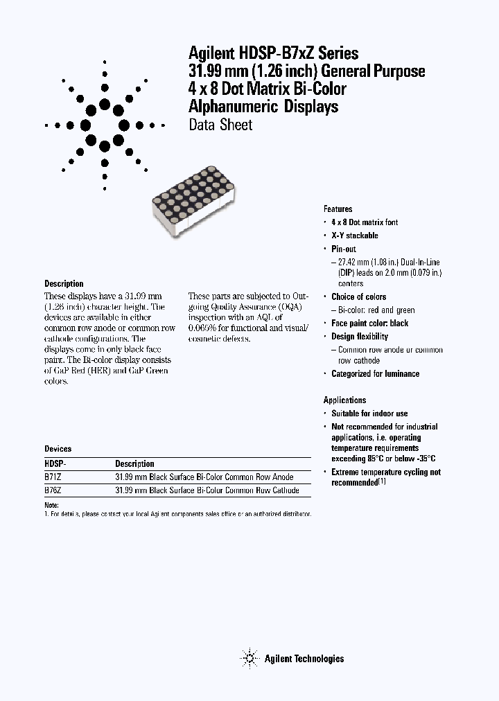 HDSP-B7XZ_1248722.PDF Datasheet