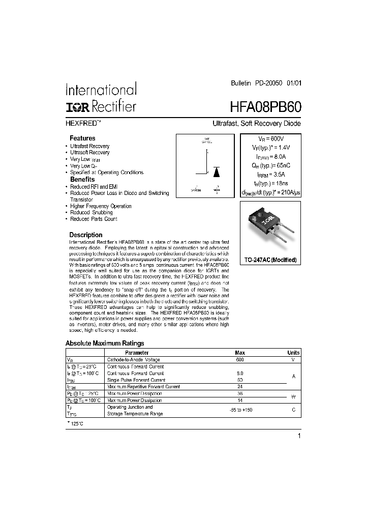 HFA08PB60_1249145.PDF Datasheet