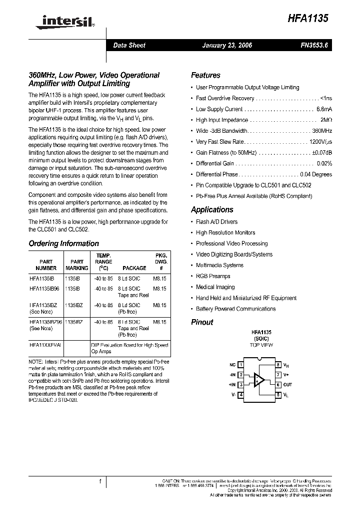 HFA1135IBZ_1141507.PDF Datasheet