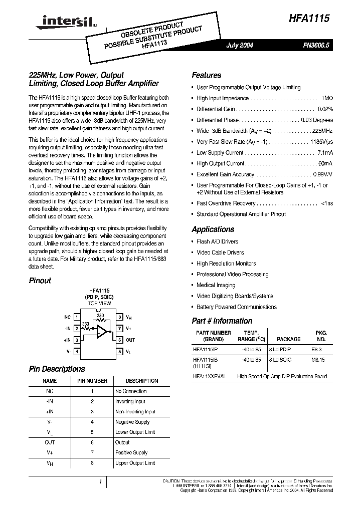 HFA11XXEVAL_1249190.PDF Datasheet