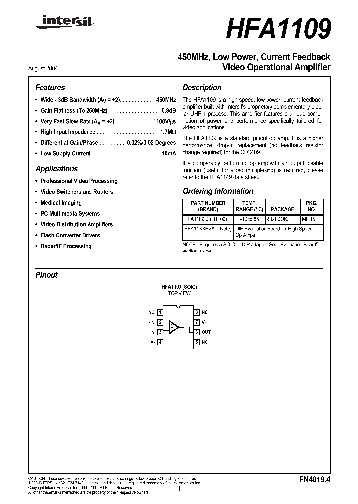HFA11XXEVAL_1249193.PDF Datasheet