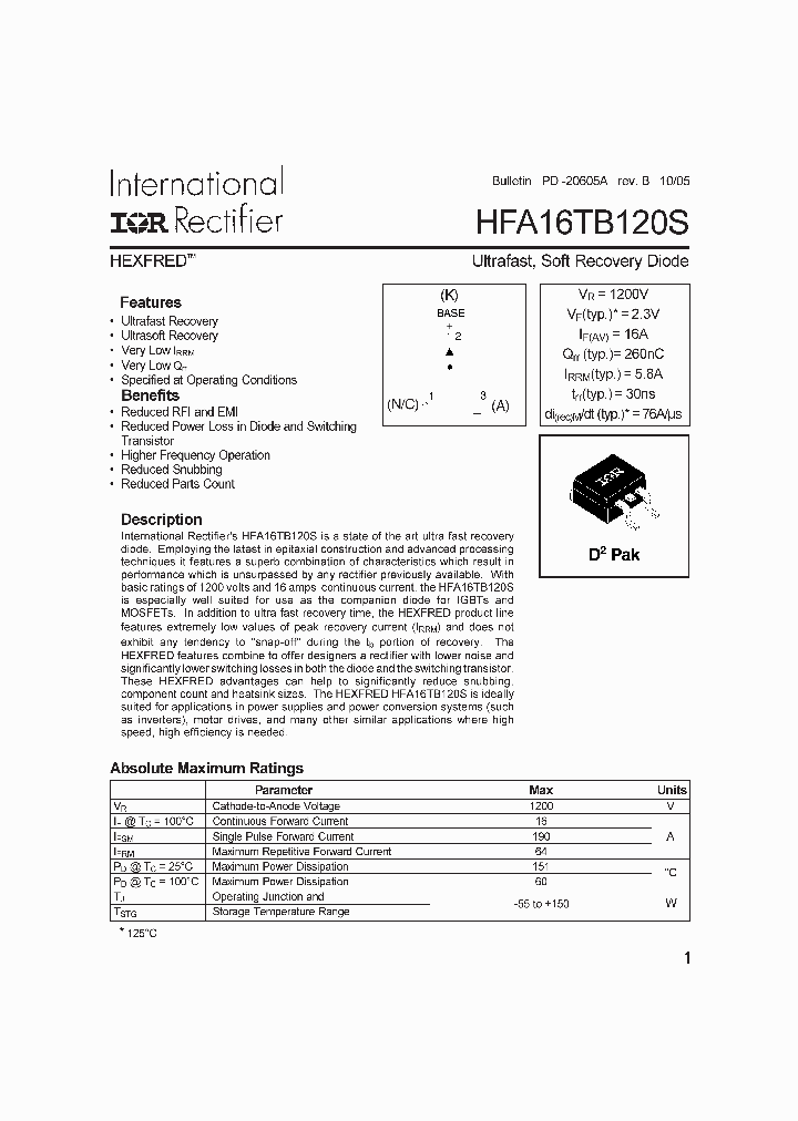 HFA16TB120S_1249224.PDF Datasheet