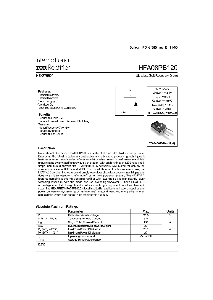 HFB08PB120_1249295.PDF Datasheet