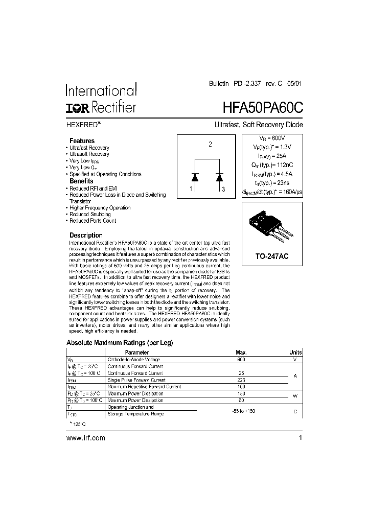 HFB50PA60C_1249305.PDF Datasheet