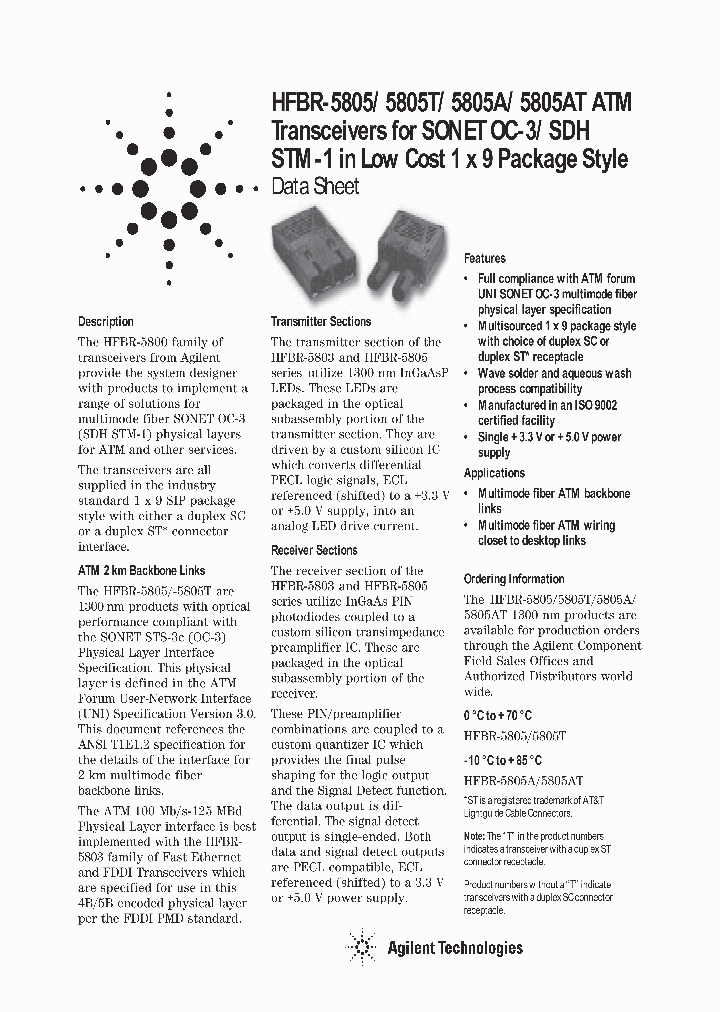 HFBR-5805T_1249335.PDF Datasheet