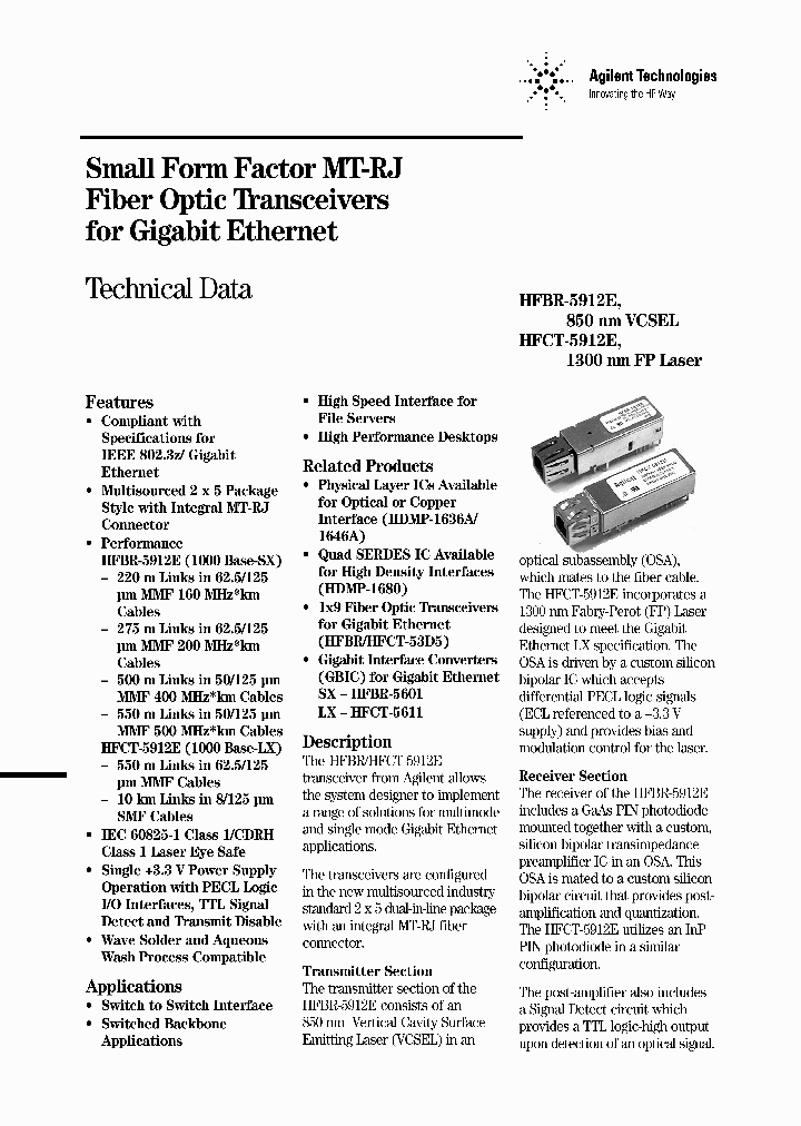 HFCT-5912E_1249349.PDF Datasheet